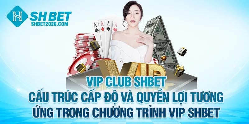 Cấu trúc cấp độ và quyền lợi tương ứng trong chương trình VIP Club SHBET